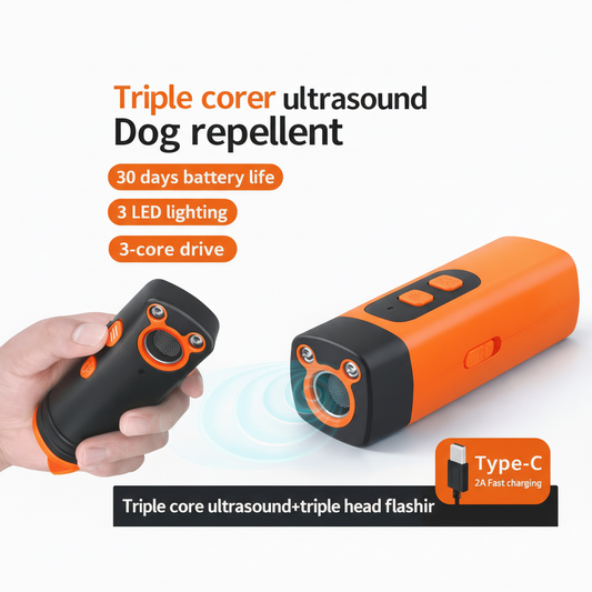 Ultrasonic Dog Repeller Anti Barking Device USB Rechargeable