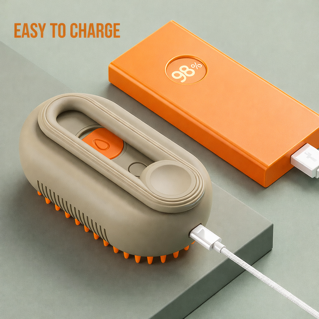 Premium Electric Steam Massage Comb for Cats & Dogs