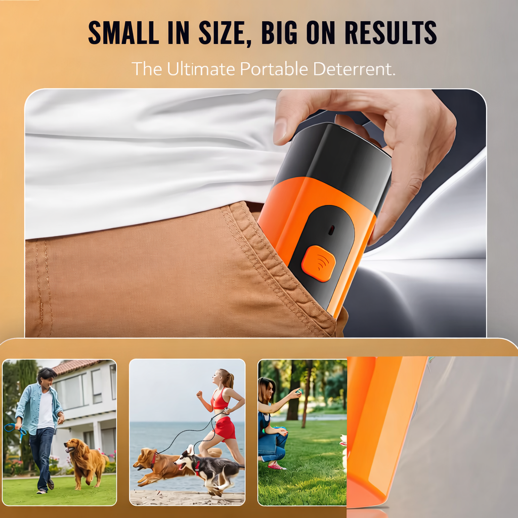 Ultrasonic Dog Repeller Anti Barking Device USB Rechargeable