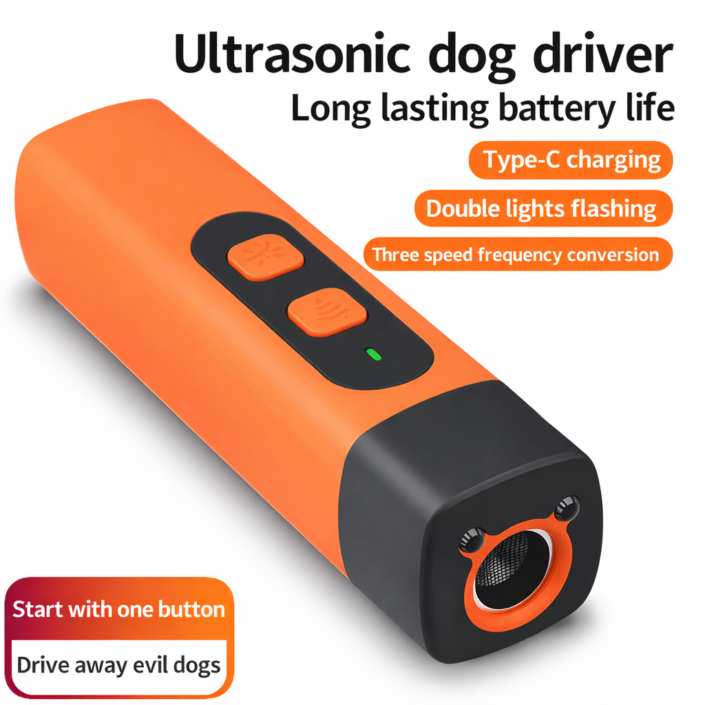 Ultrasonic Dog Repeller Anti Barking Device USB Rechargeable