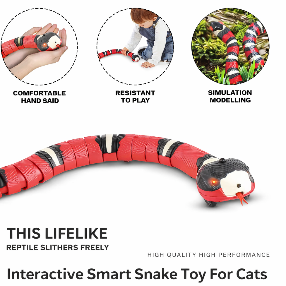 Interactive Smart Motion Snake Toy For Cats