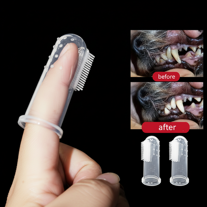 Soft Finger Toothbrush for Healthy Pet Teeth